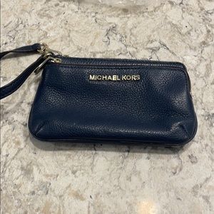 Michael Kors wristlet. Navy.
